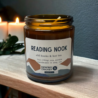 Reading Nook Soy Candles and Melts - Old Books & Hot Tea