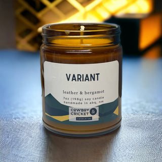 Variant Soy Candles and Melts - Bergamot & Leather - Superhero Inspired