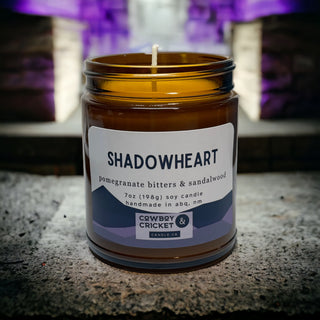Shadowheart Soy Candles and Melts - Pomegranate Bitters & Sandalwood - Dungeon Adventure Inspired