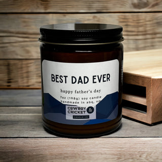 Best Dad Ever - Father's Day 7oz Soy Candle - Multiple Scents Available