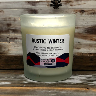 Rustic Winter Soy Candles and Melts - Blackberry Frankincense & Cardamom Cedar Blossom