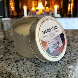 Sacred Ember Soy Candles and Melts - Smoked Oud, White Sage, & Lavender