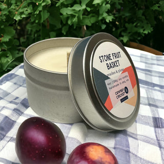 Stone Fruit Basket Soy Candles and Melts - Peaches & Plums