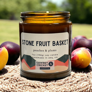 Stone Fruit Basket Soy Candles and Melts - Peaches & Plums