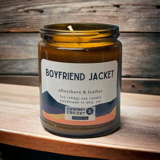 Boyfriend Jacket Soy Candles and Melts - Aftershave & Leather