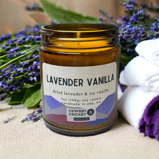 Lavender Vanilla Soy Candles and Melts - Lavender & Icy Vanilla