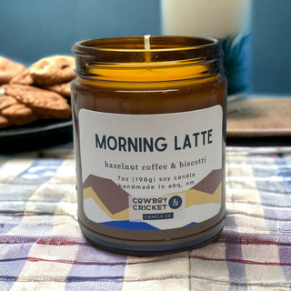 Morning Latte Soy Candles and Melts - Hazelnut Coffee & Biscotti