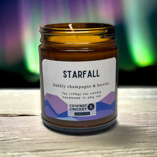 Starfall Soy Candles and Melts - Bubbly Champagne & Berries - ACOTAR Inspired