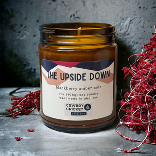 The Upside Down Soy Candles and Melts - Blackberry Amber Noir