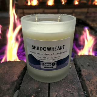 Shadowheart Soy Candles and Melts - Pomegranate Bitters & Sandalwood - Dungeon Adventure Inspired