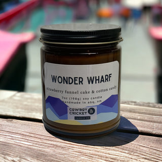 Wonder Wharf Soy Candles and Melts - Strawberry Funnel Cake & Cotton Candy - Bob's Burgers Inspired