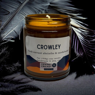 Crowley Soy Candles and Melts - Black Currant Absinthe & Sandalwood - Good Omens Inspired