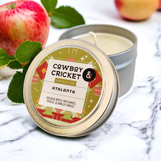 Atalanta Soy Candles and Melts - Golden Apple Orchards, Peach, & Barley Grass - Mythology Inspired