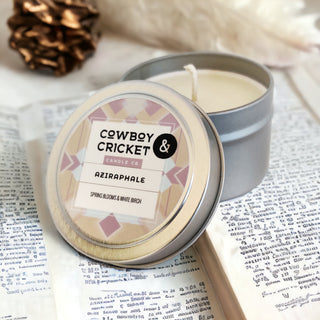 Aziraphale Soy Candles and Melts - Spring Blooms & White Birch - Good Omens Inspired