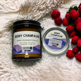 Berry Champagne Soy Candles and Melts - Bubbly Champagne & Berries